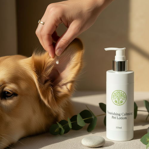 LAPA Lotion applied to dog ear